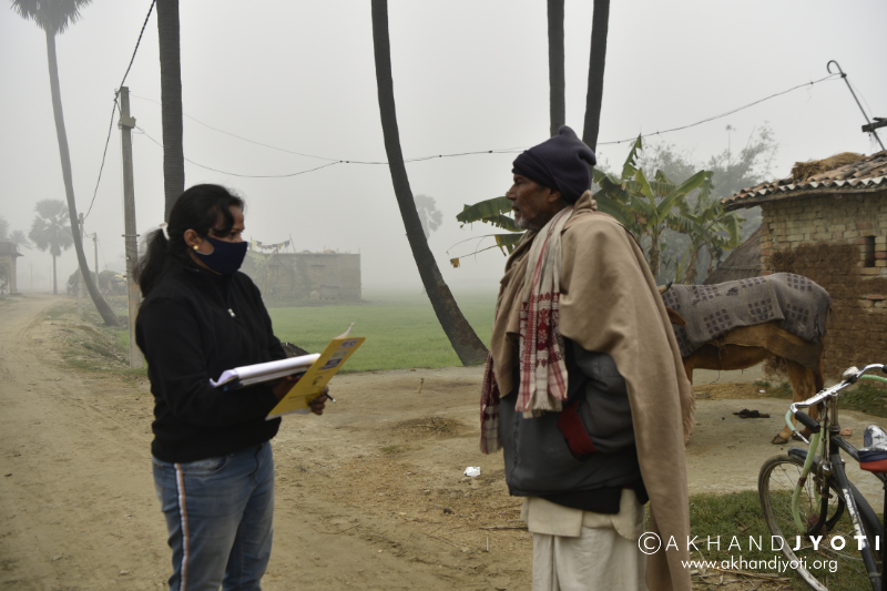 Lakshman in his village in Bihar